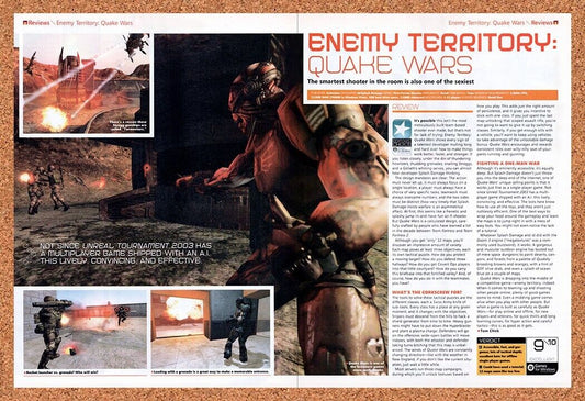 Enemy Territory Quake Wars PC Original 2006 Vintage Ad - Video Game Review Promo