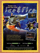 1995 Ice & Fire PC Original Advertisement / Retro Promo v1