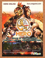 HERO Original 2006 Print Ad Authentic Big Box PC Video Game Wall Art Promo