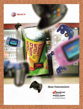 2002 EB Games Your World Your Games Original Advertisement / Retro Wall Art v32