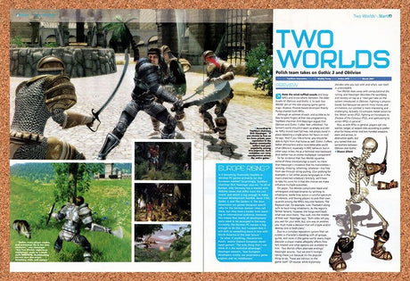 Two Worlds PC Original 2007 Vintage Ad - Video Game Review Promo