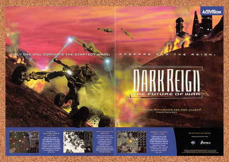 1997 Dark Reign The Future Of War PC Original Advertisement / Retro Promo v2