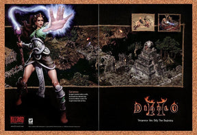 2000 Diablo II Sorceress Original Advertisement / Retro Promo vc6