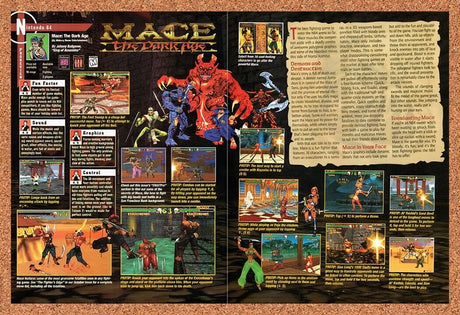 1997 Mace The Dark Age N64 Original Advertisement / Retro Wall Art v2