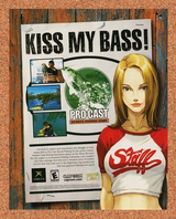 Pro Cast Sports Fishing Xbox Original 2005 Ad Authentic Capcom Video Game Promo