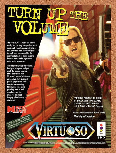 1995 Virtuoso 3DO Original Advertisement / Retro Promo v1