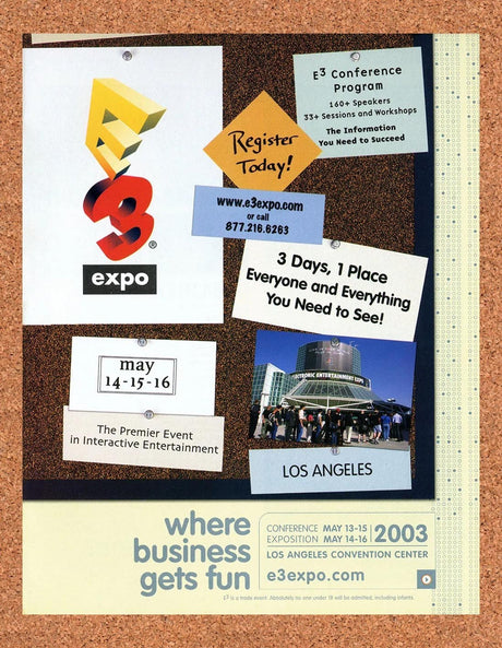 2003 E3 Expo Original Advertisement / Retro Promo v3