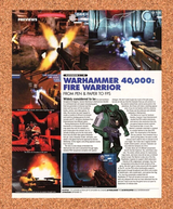 Warhammer 40000 Fire Warrior PS2 Original 2005 Ad Authentic Video Game Promo v1
