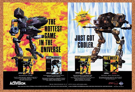 1996 MechWarrior 2 PC Original Advertisement / Retro Promo v8