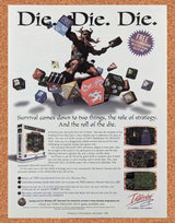 Dragon Dice PC Original 1999 Ad Authentic Dungeons And Dragons Video Game Promo