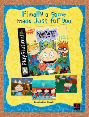 1999 Rugrats PS1 Original Advertisement / Retro Promo v1