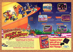 1994 ToeJam & Earl Panic On Funkotron Genesis Original Advertisement / Promo v1