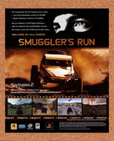 2000 Smugglers Run 1 PS2 Original Advertisement / Retro Promo v1