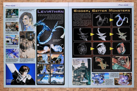 1998 Final Fantasy VIII Leviathan Design Original Ad / Retro Wall Art v7