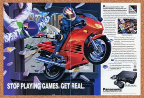 1993 3DO Road Rash Original Advertisement / Retro Promo v7