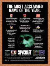 1996 Spycraft The Great Game PC Original Advertisement / Retro Wall Art v1