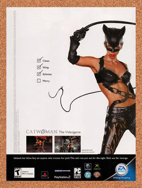2004 Catwoman PS2 Original Advertisement / Retro Promo v2