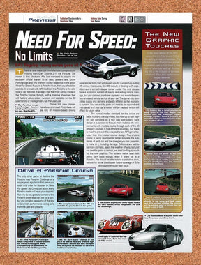 2000 Need For Speed No Limits PS1 Original Advertisement / Retro Promo vr1