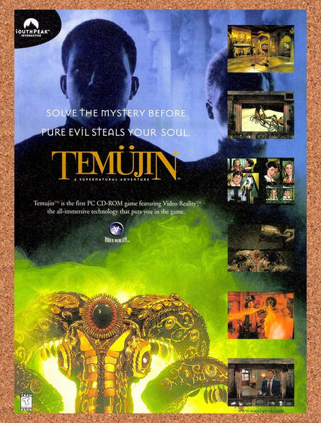1997 Temujin PC Original Advertisement / Retro Promo v3