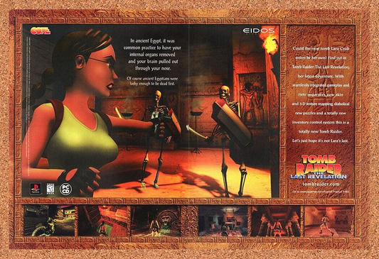 Tomb Raider Last Revelation PC Original 1998 Print Ad Authentic Video Game Promo