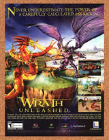 Wrath Unleashed PS2 Original 2004 Print Ad Authentic Video Game Art Promo