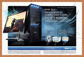 Shadowrun Xbox 360 Original 2007 Vintage Ad - Dell XPS Video Game Promo