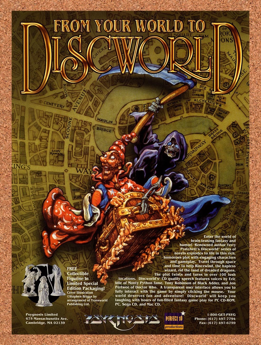 1995 Discworld PC Original Advertisement / Retro Promo v1