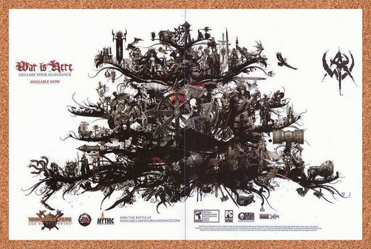 Warhammer Online Age Of Reckoning PC Original 2007 Ad Authentic Video Game Promo