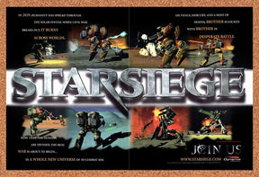 1998 Starsiege Tribes PC Original Advertisement / Retro Wall Art v4