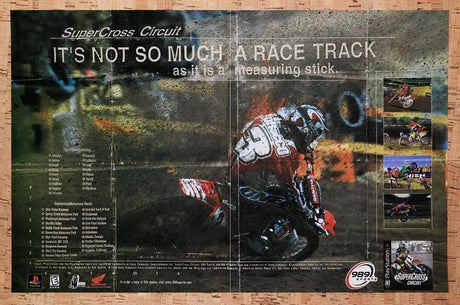 1999 Supercross Circuit PS1 Original Advertisement / Retro Wall Art v1