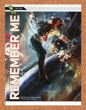 Remember Me Xbox 360 Original 2015 Ad Authentic Video Game Review Art Promo v1