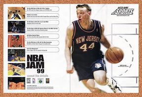 1998 NBA Jam 99 N64 Original Advertisement / Retro Promo v1
