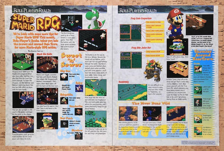 1996 Super Mario RPG Sewers Tips Original Advertisement / Retro Wall Art v5