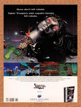 1997 Virtual On Cyber Troopers Saturn Original Advertisement / Retro Promo v1