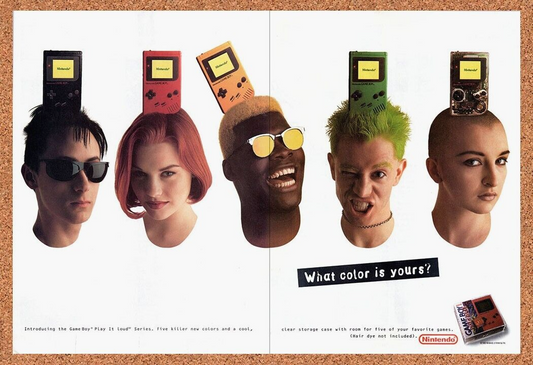 1994 Nintendo Game Boy Color  Original Advertisement / Retro Wall Art v1