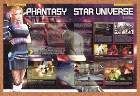 Phantasy Star Universe PS2 Original 2006 Ad Authentic Video Game Review Promo