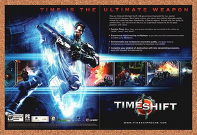 TimeShift PC Original 2006 Ad Authentic GameSpy Video Game Wall Art Promo