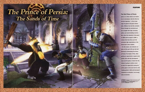 Prince Of Persia Sands Of Time Original 2005 Ad Authentic Video Game Promo v2