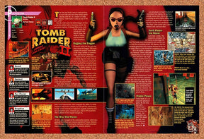 1999 Tomb Raider II Starring Lara Croft PS1 Original Advertisement / Promo vr3