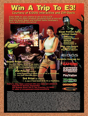1999 E3 Expo Los Angeles Sweepstakes Original Advertisement / Retro Promo v3
