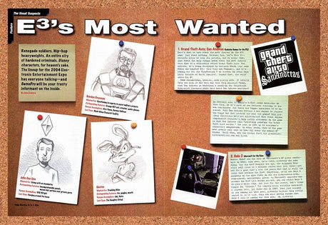 E3 Gaming Expo Original 2004 Vintage Ad - Most Wanted Video Game Promo