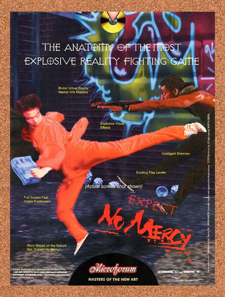 1996 Expect No Mercy PC Original Advertisement / Retro Promo v3