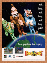 1997 Rampage World Tour PS1 Original Advertisement / Retro Wall Art v2