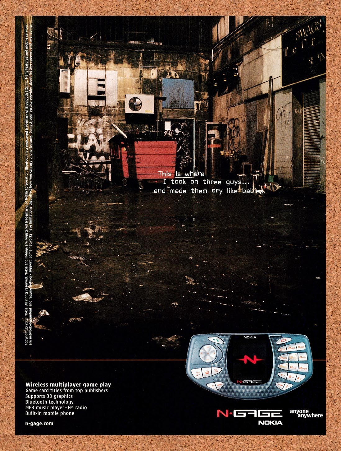 2003 Nokia N-Gage Console Original Advertisement / Retro Promo vc4