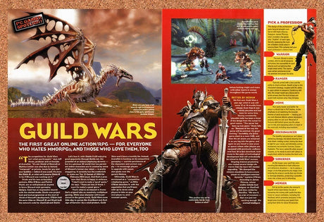 2004 Guild Wars PC Review Original Advertisement / Retro Promo vr2