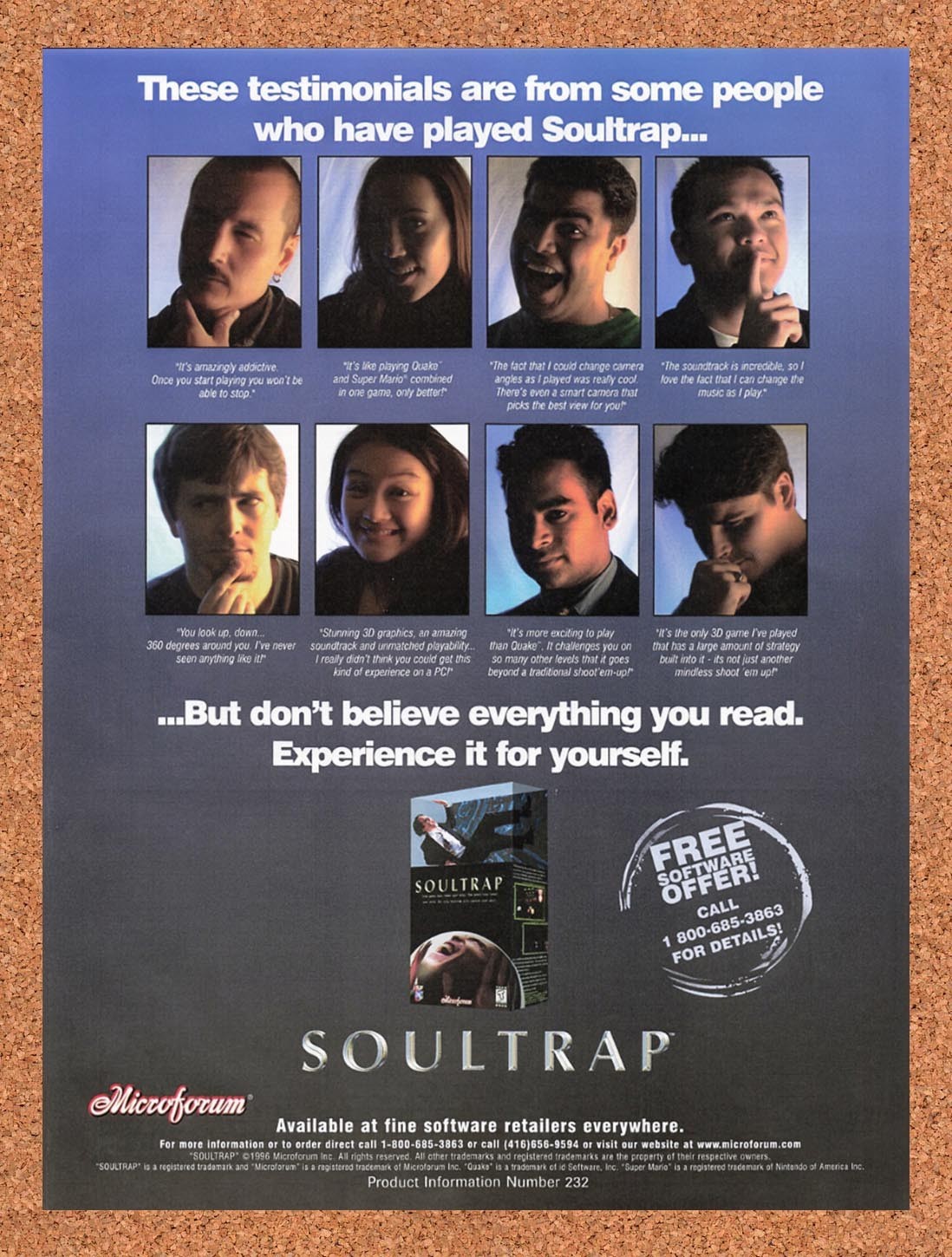 1997 Soultrap PC Original Advertisement / Retro Promo v3
