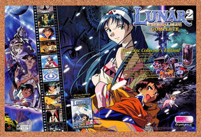 2000 Lunar 2 Eternal Blue PS1 5-Disc Collectors Edition Original Ad v7