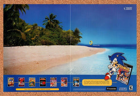 2002 Sonic Mega Collection GameCube Original Advertisement / Retro Promo v1