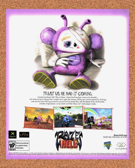 2005 Raze's Hell Xbox Original Advertisement / Retro Promo v1