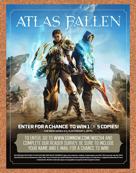 Atlas Fallen PS5 Original 2023 Ad - Video Game Sweepstakes Promo